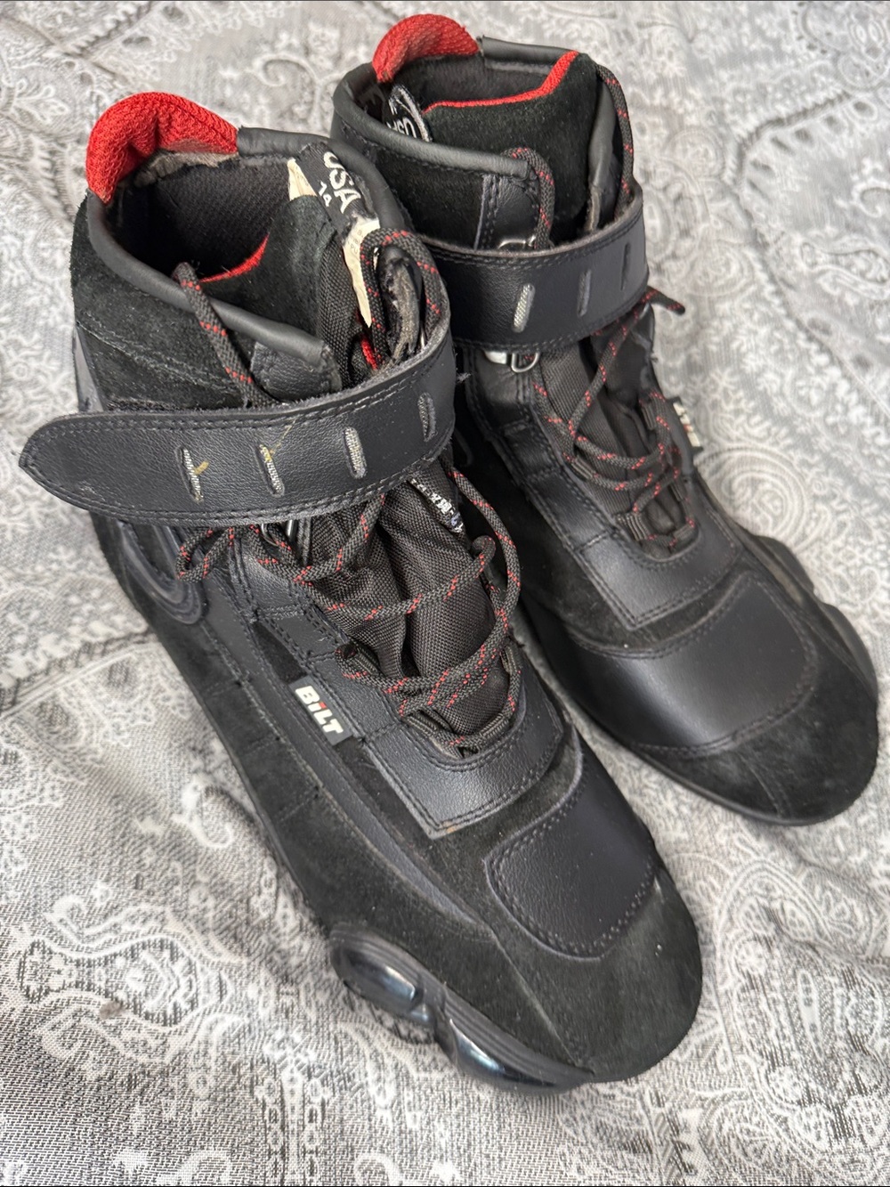 Bilt - BLB25 - Men's Black High-Top Riding Shoes - Size 14
